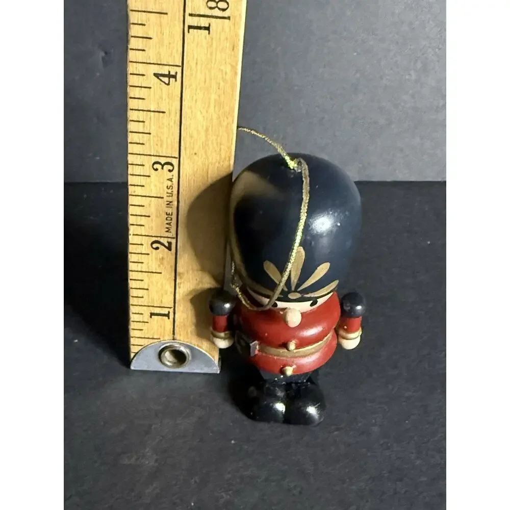 Vintage Zim's Nutcracker Soldier Hanging Christmas Tree Ornament 3” Holiday